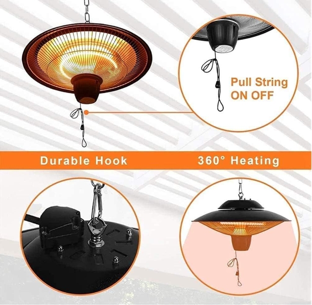 Industrial fan heater
